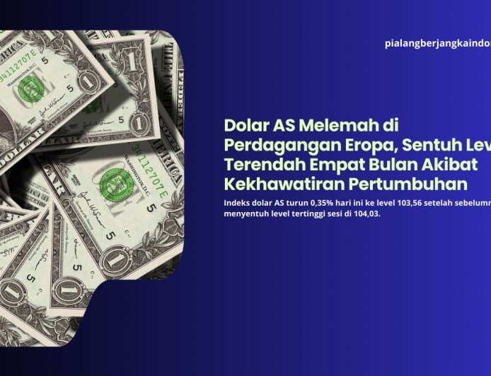 Dolar AS Melemah di Perdagangan Eropa, Sentuh Level Terendah Empat Bulan Akibat Kekhawatiran Pertumbuhan